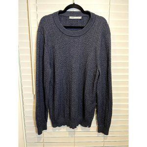 Criquet Alpaca Wool Blend Men's‎ Cable Knit Sweater - Size L
